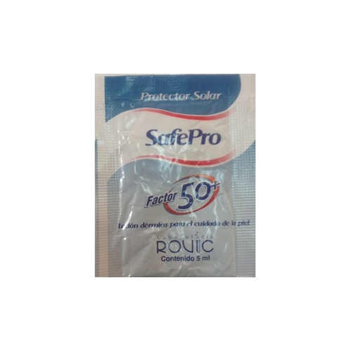 Crema protector solar  FPS 50+ en sachet de 5 ml